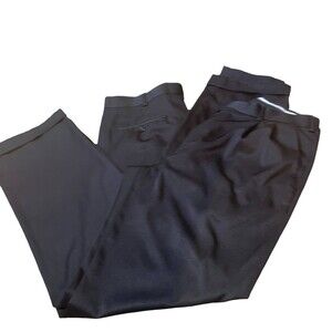 Perry Ellis dress pants Port Folio pleated rolled hem black - set of 2 36" X 34"